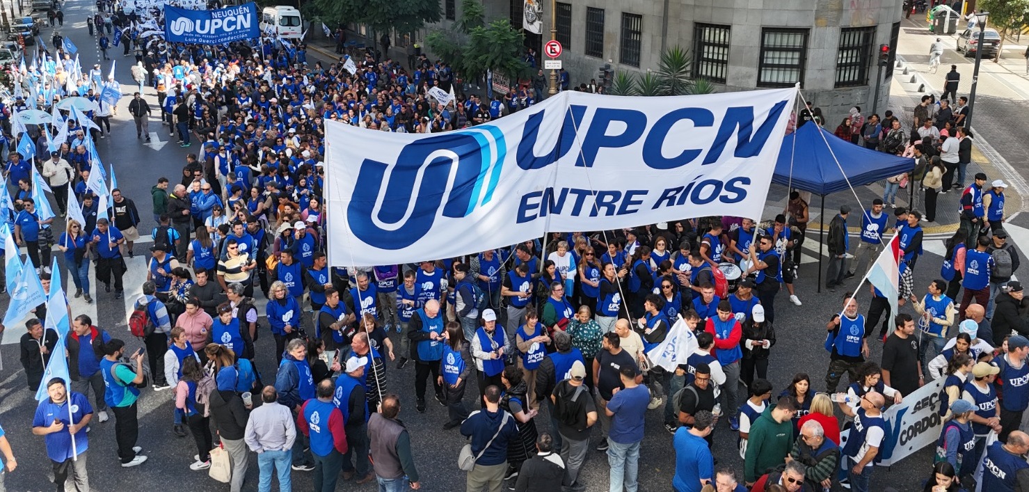UPCN Entre Ríos marchó en Buenos Aires en defensa del trabajo y el Estado