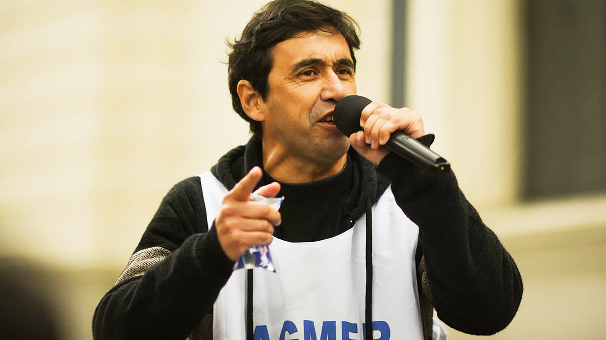 Abel Antivero, secretario general de Agmer