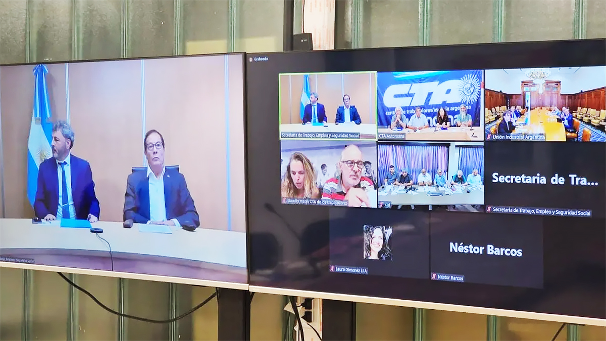 La última reunión del Consejo del Salario también fue virtual.