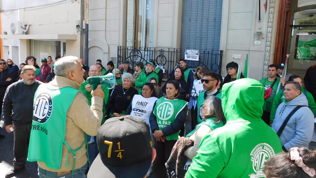 Movilización de ATE a la Secretaría de Trabajo.
Foto: ATE