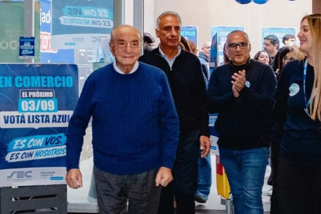 Cavalieri renovó su mandato en el Sindicato de Comercio
